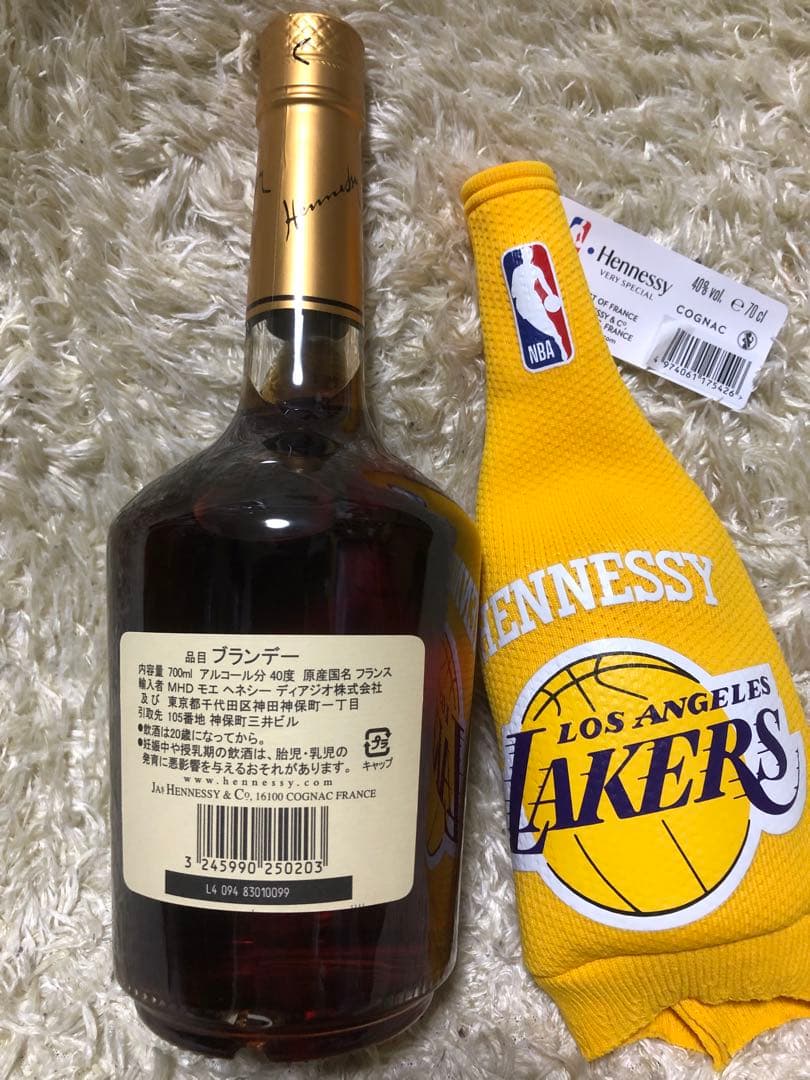 新品　未開封　ヘネシー　NBA レイカーズ　バスケットボール　／ ユニフォーム