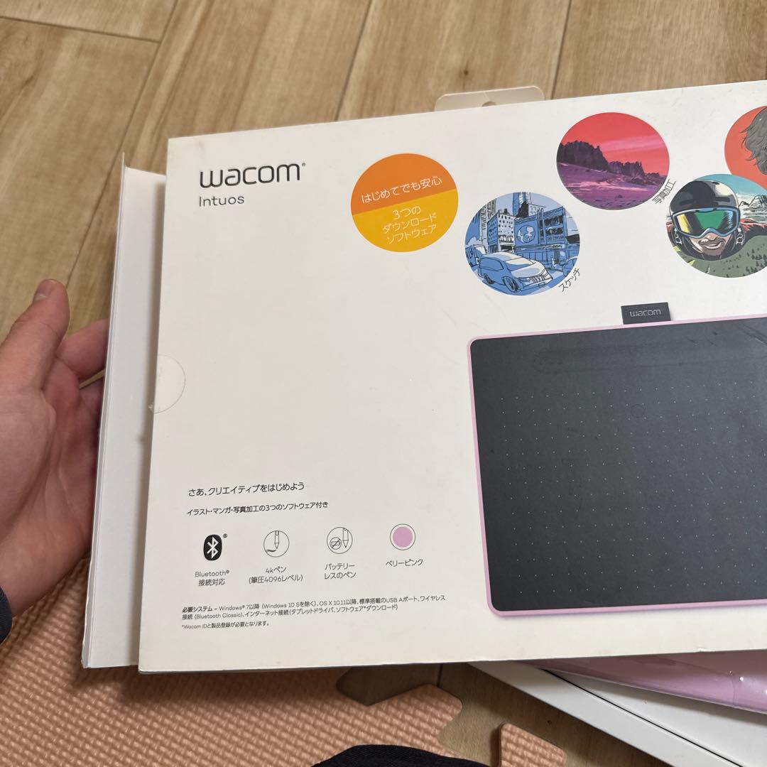 Wacom Intuos ピンク タブレット USBケーブル付き
