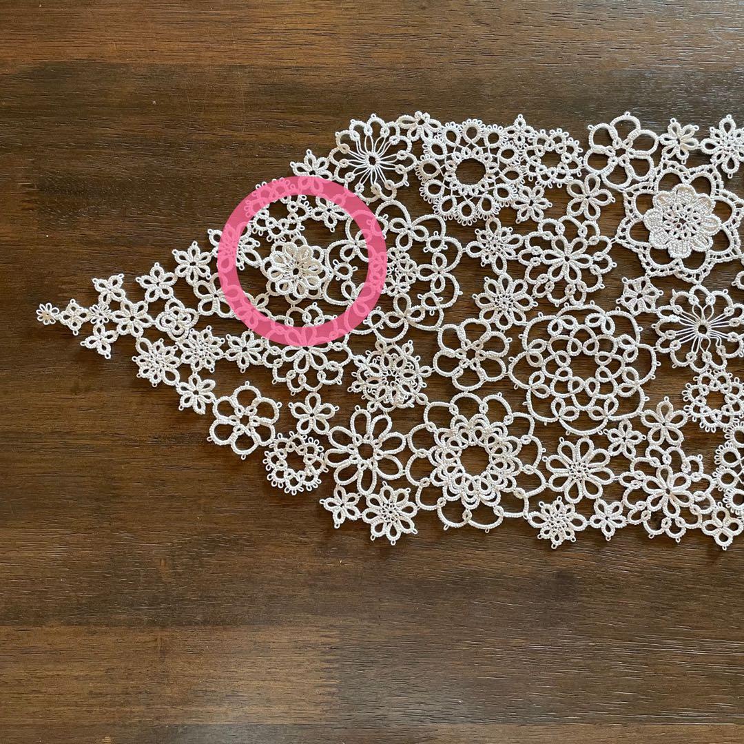 【かなで様ご確認用】タティングレース ドイリー レース編み ハンドメイド