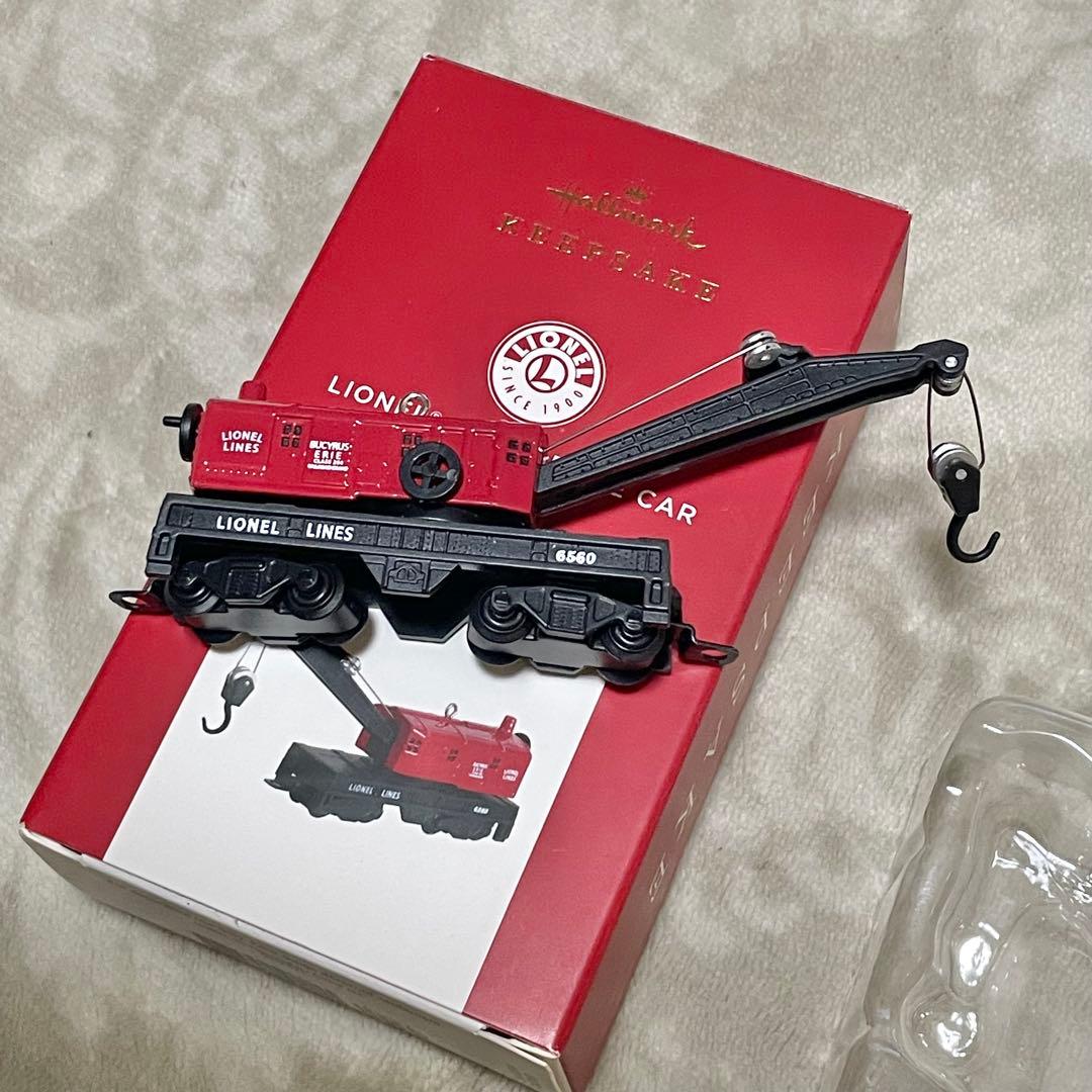 ホールマーク　クリスマス　オーナメント　トーマス　ライオネル クレーン車