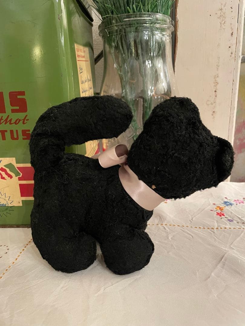 アンティーク　フランス　黒猫