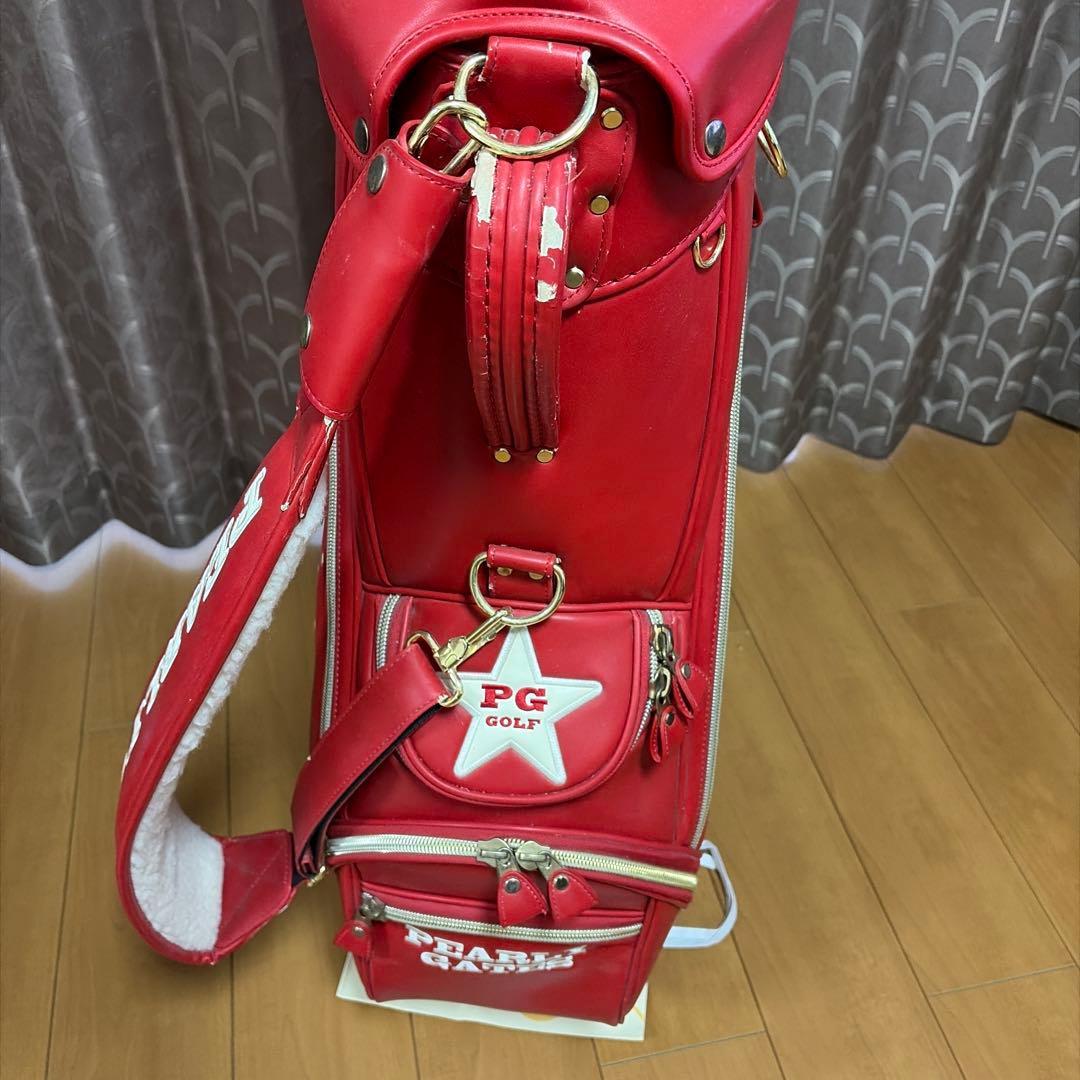 PEARLY GATES キャディバッグ 赤