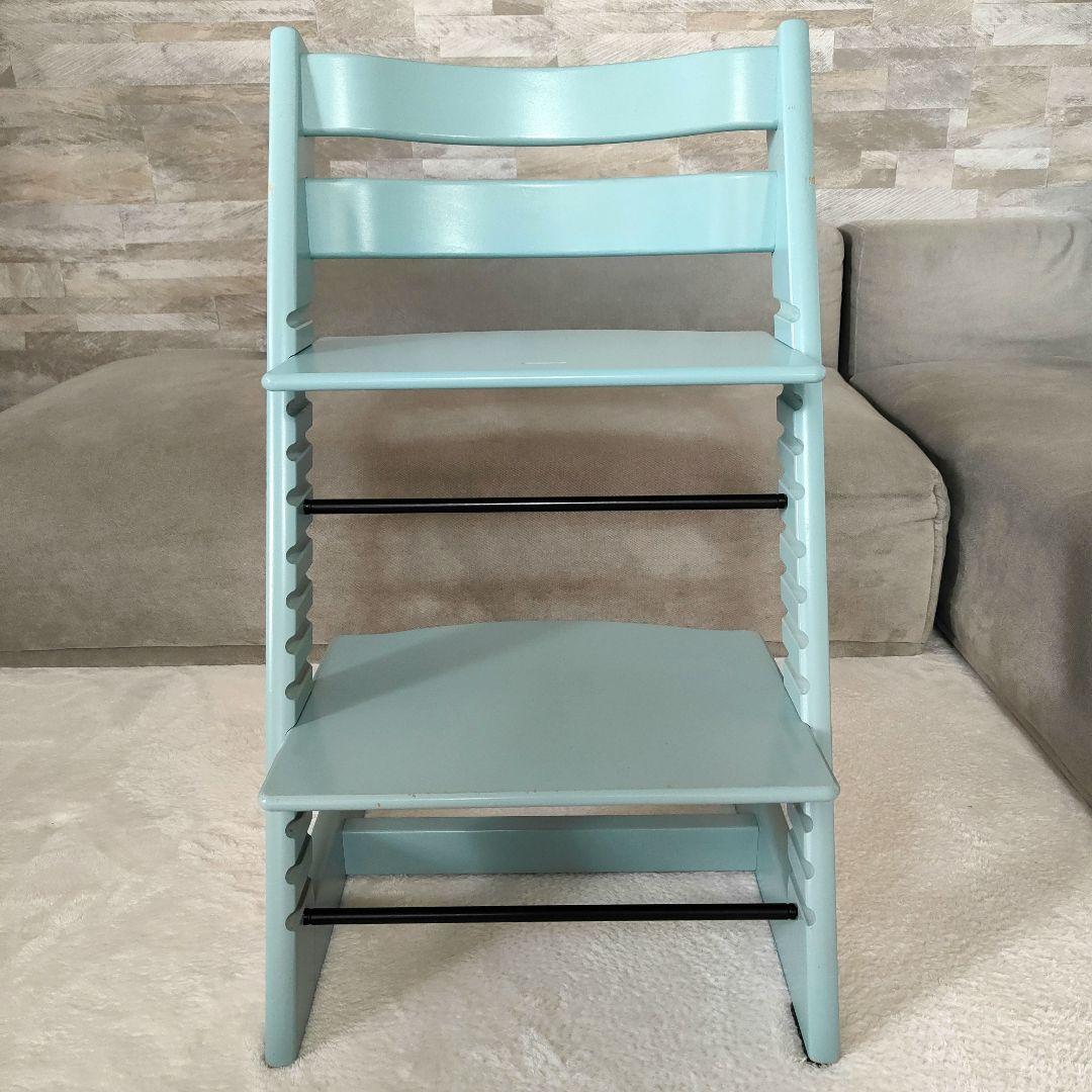STOKKE ストッケ トリップトラップ 木製 ベビーチェア　アクアブルー