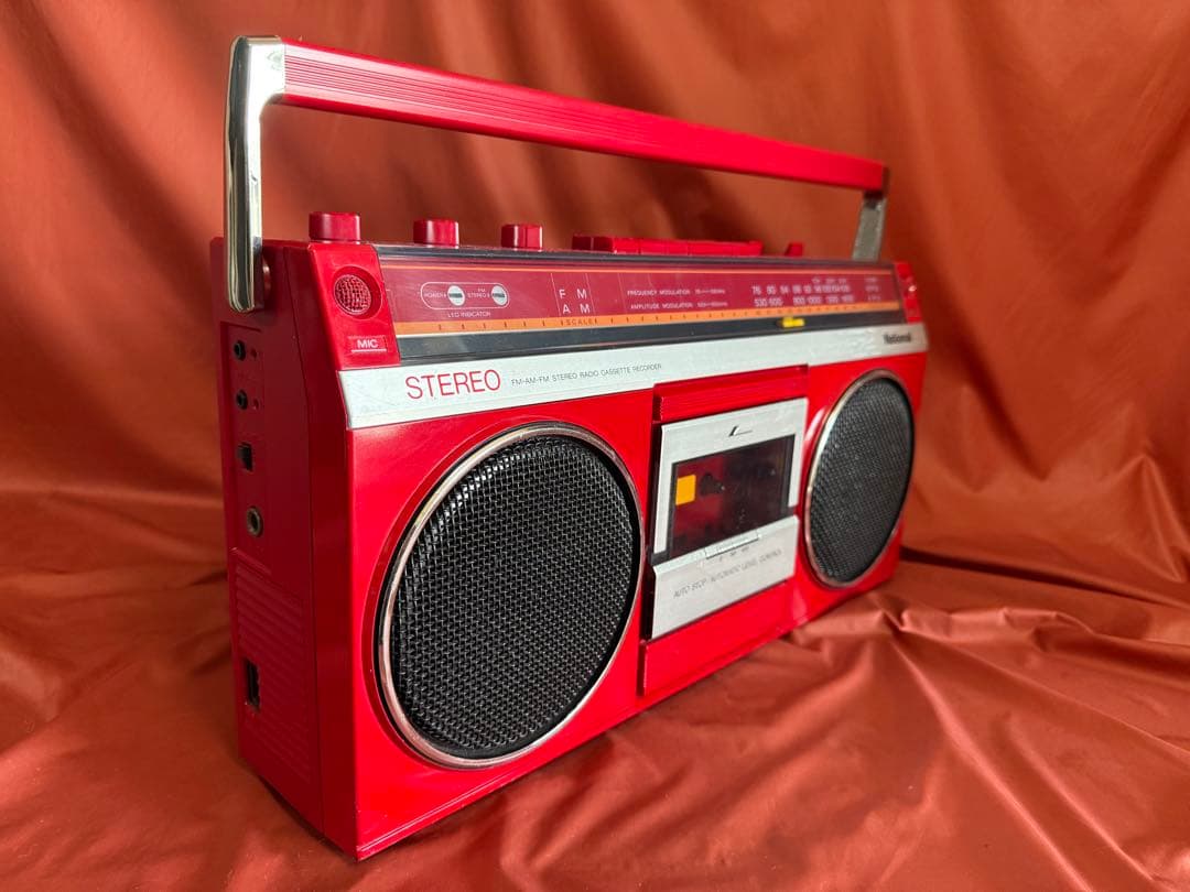 ナショナルRX-4940 ラジカセ赤　 ピカピカに磨きました　値引交渉可