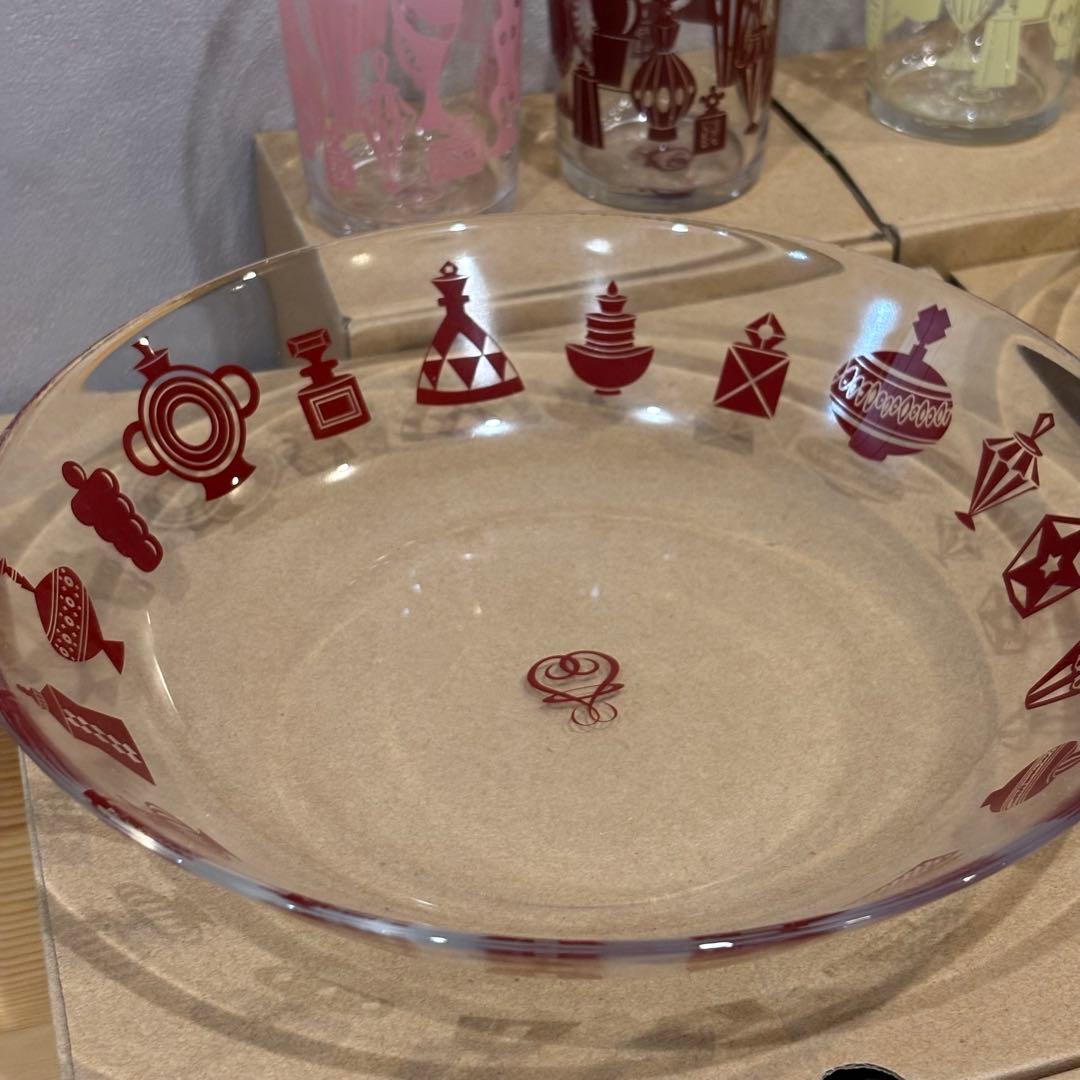 藤井フミヤ　ガラス皿&グラスセット