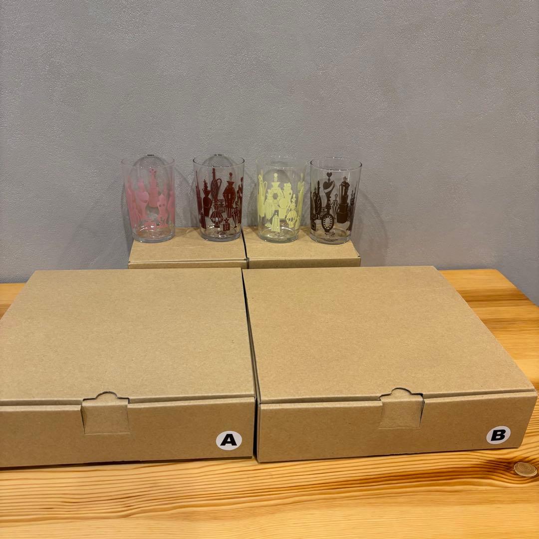 藤井フミヤ　ガラス皿&グラスセット