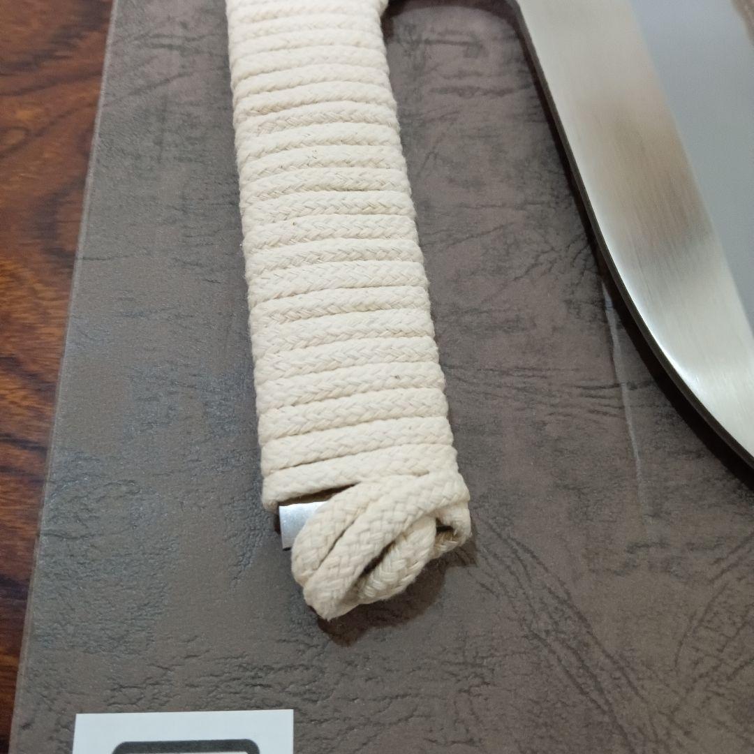 1-7　豊蔵 蕎麦包丁 手縄 300mm ステンレス剛