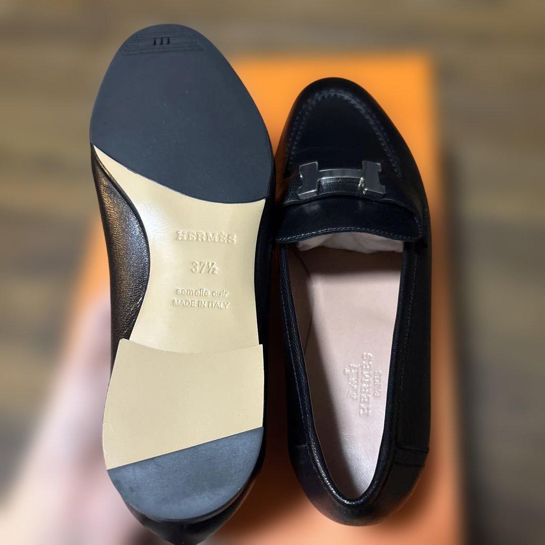 新品未使用　エルメス　モカシン　パリ　37.5 24.5センチ