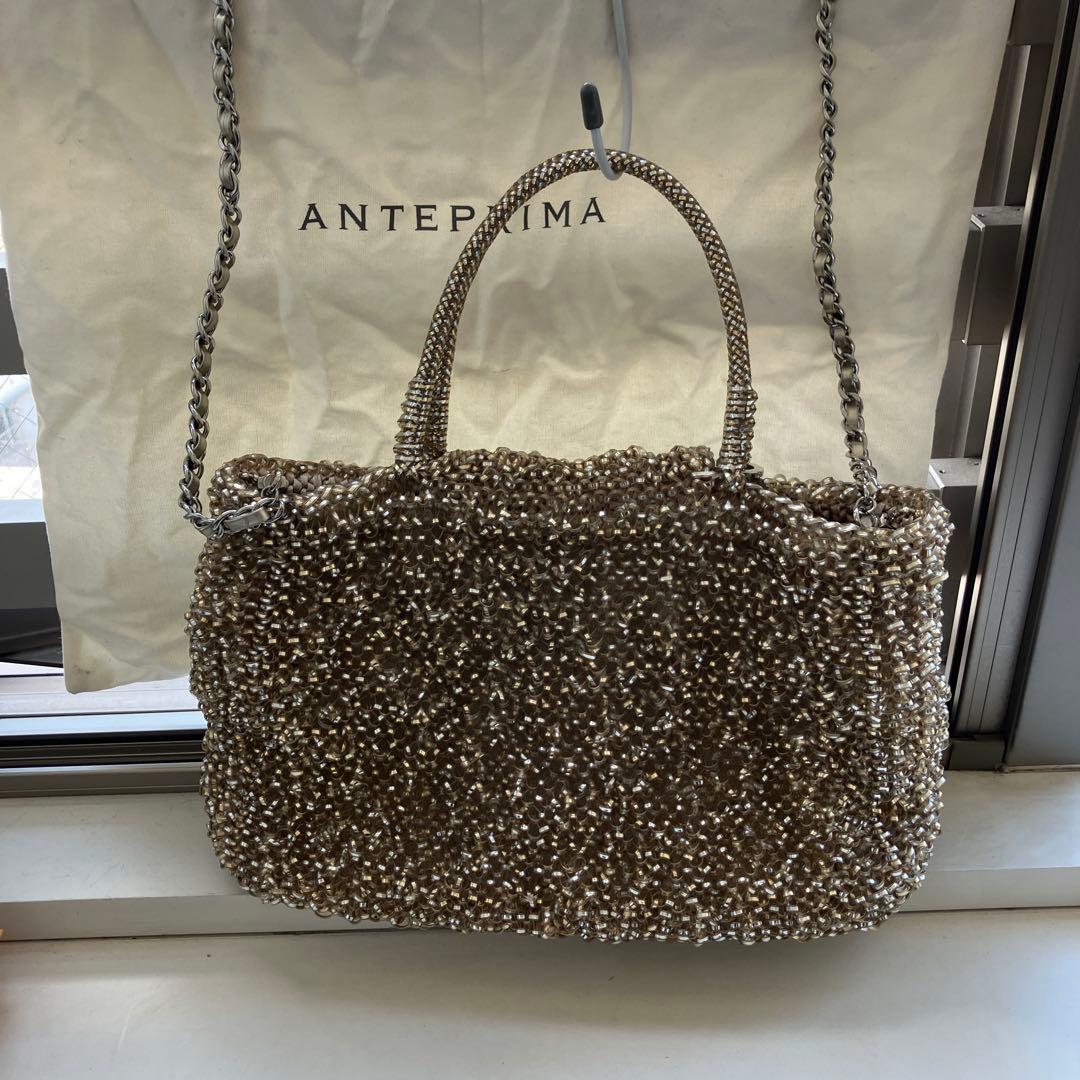 ANTEPRIMA ビーズハンドバッグ 保存袋付き