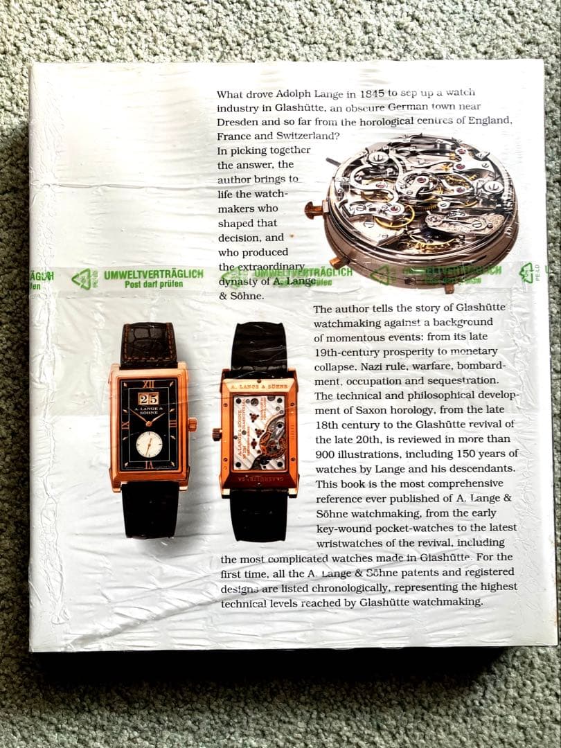 ドイツのウォッチメーカー、A. LANGE & SOHNEの豪華写真集