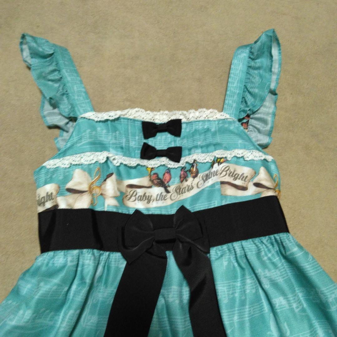 BABY Meow Meow Symphony柄ベビードールジャンパースカート