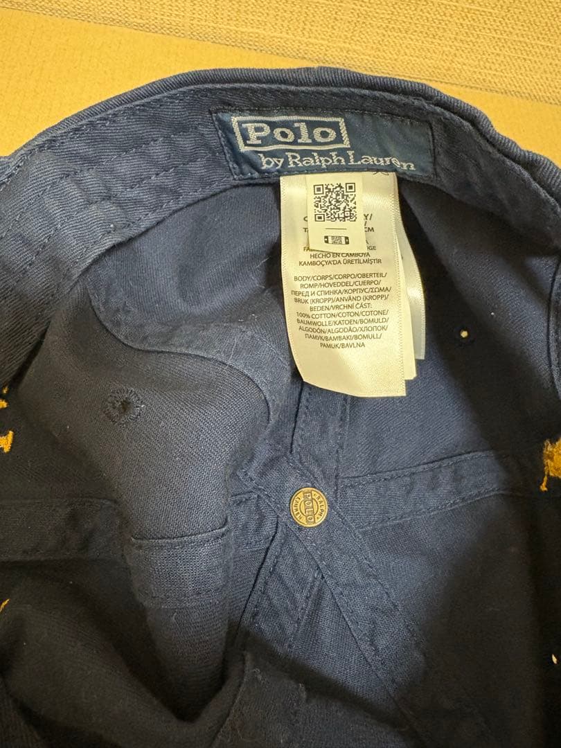 Polo Ralph Lauren × BEAMS navy gold CAP