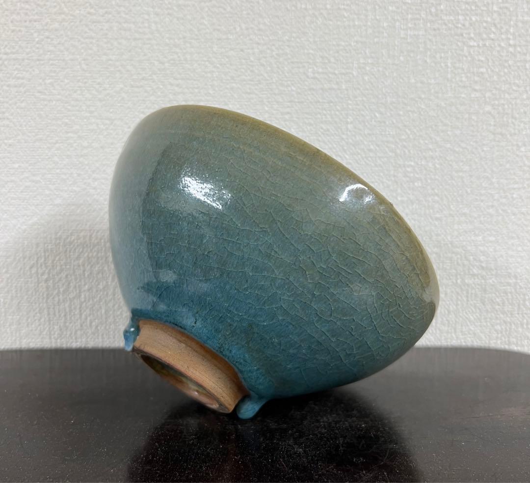 中国古美術　宋時代鈞窯釉茶碗　XG2-88