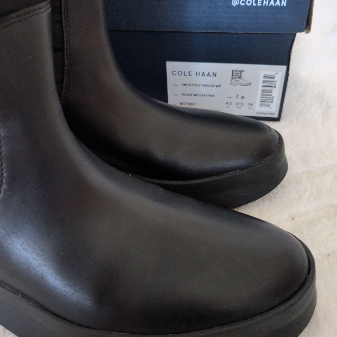COLE HAAN コールハーン ウォータープルーフ ブーツ 黒【美品】24cm