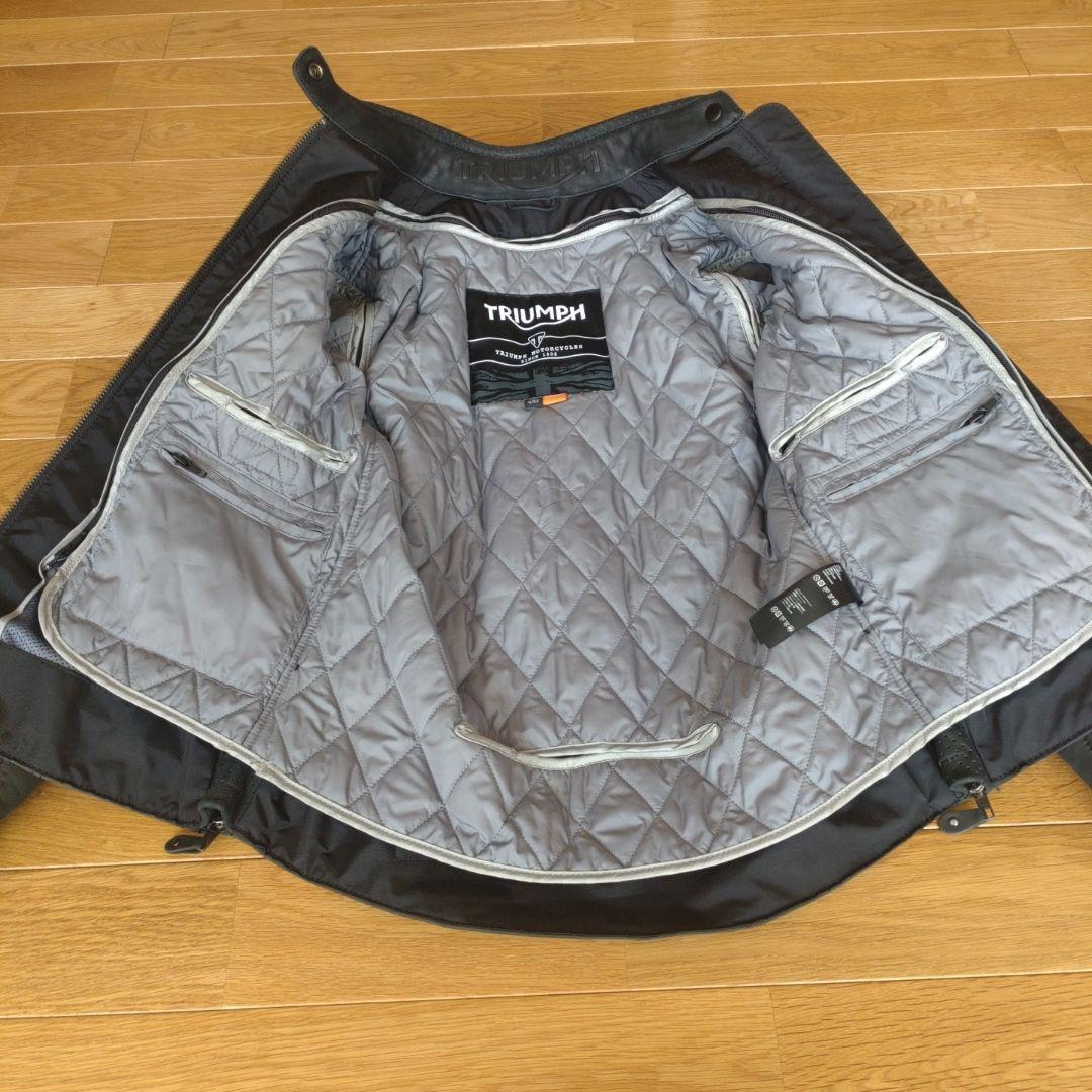 TRIUMPH ブラック シングルライダースジャケットXSサイズ　Ladies