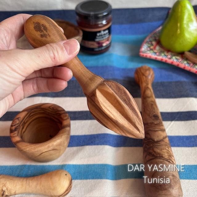 キッチンツールのセットA　オリーブの木　レモン絞り・すり鉢すりこ木　マッシャー