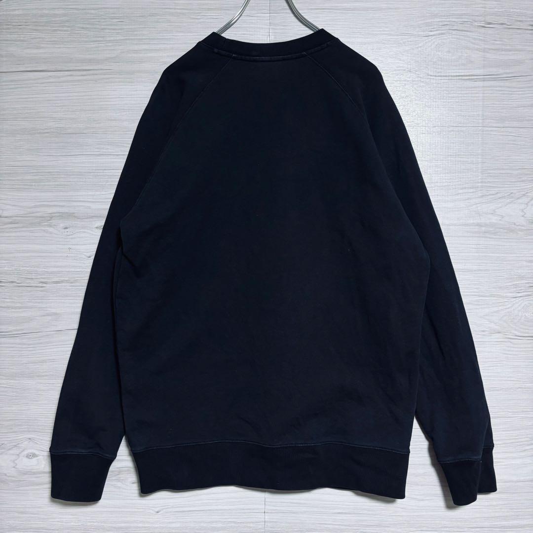 【人気デザイン】メゾンキツネ　スウェット　XLサイズ　ワンポイント刺繍ロゴ