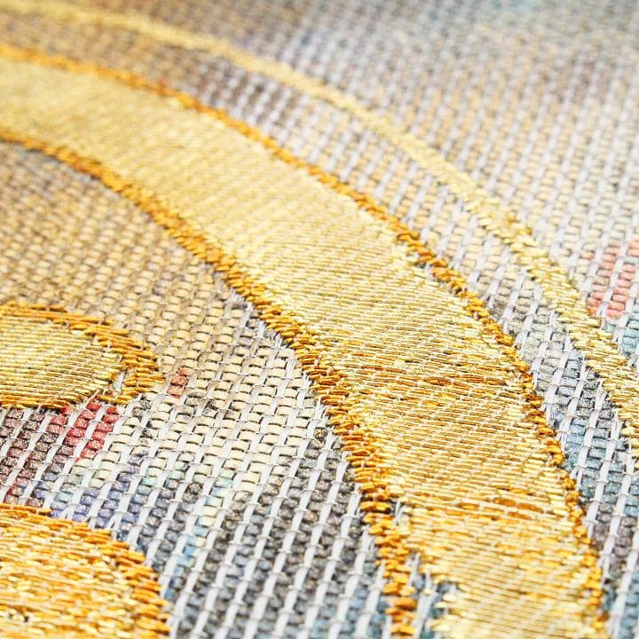 孤高の芸術家【北大路 魯山人】　　代表作【福之字文】　新品の【リバーシブル】袋帯