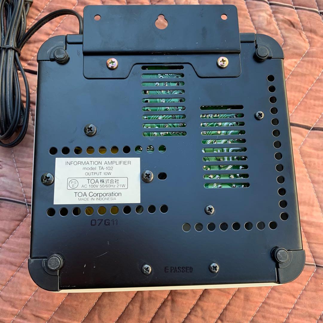 4個セットTOA TA-102 アンプ　インフォメーション　館内放送　呼び出し