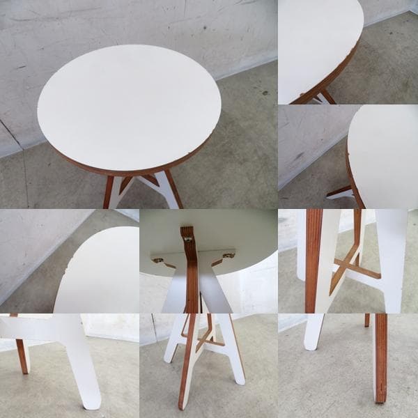 美品■Alexander Swain■Aスツール■プライウッド/ホワイト■