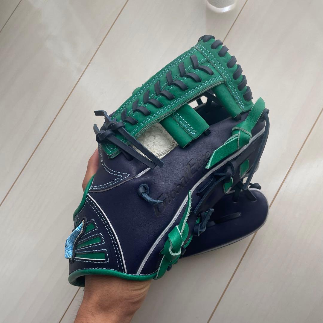 ミズノグローバルエリート　限定ラベル　ダイバーシティーブルー　坂本モデルオーダー