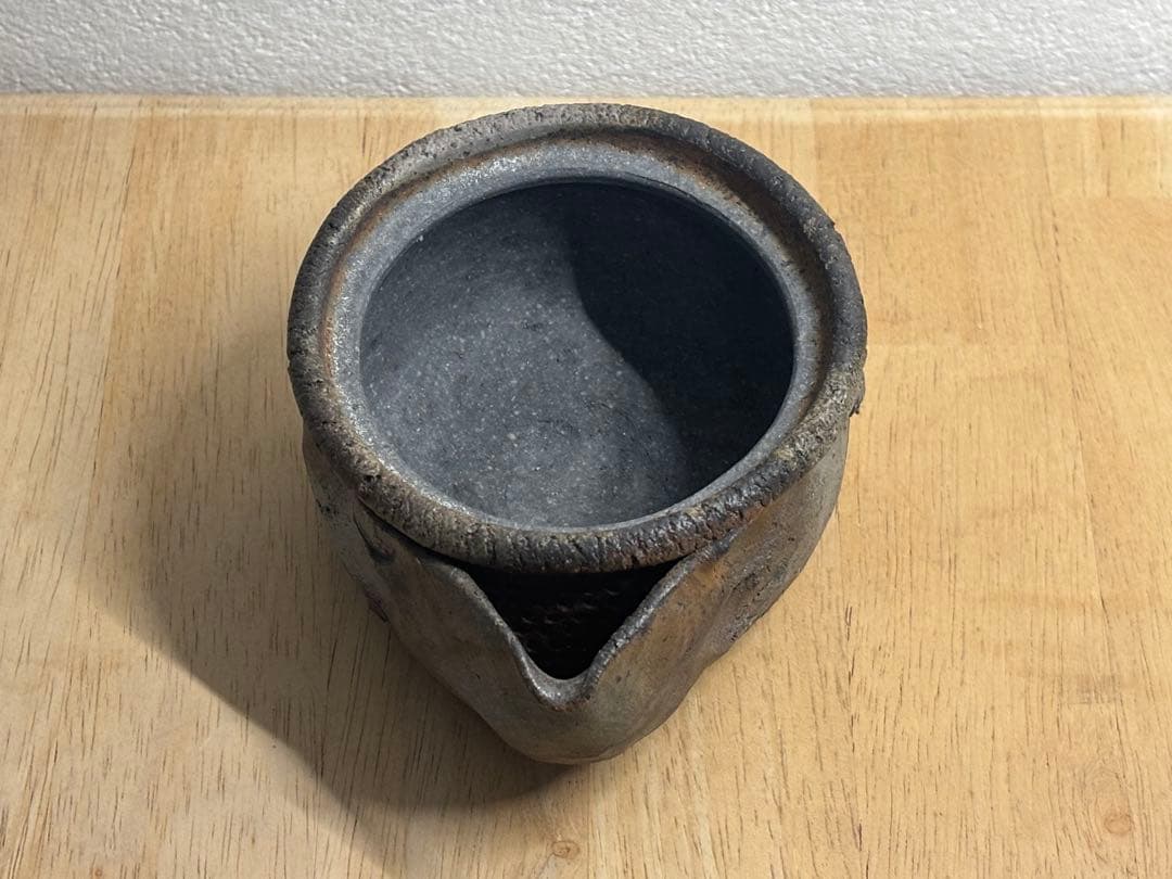 70.備前焼 宝瓶 登り窯 蟹 かに カニ 手びねり 急須