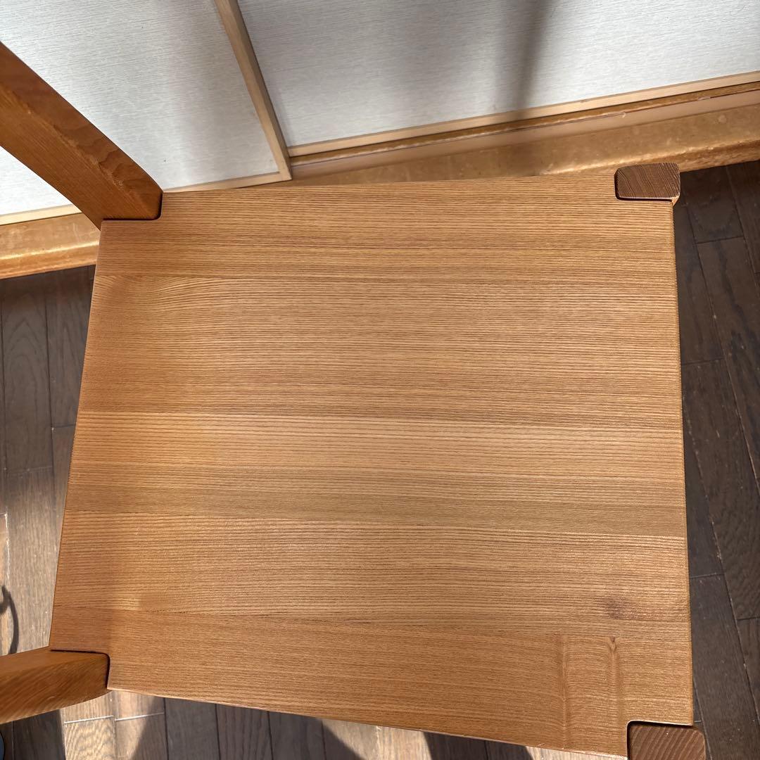 美品⭐︎無印　タモ材　ダイニングチェアー　1脚