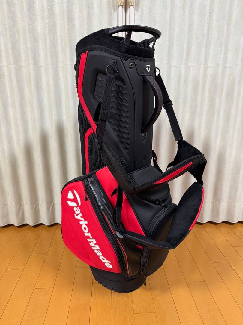 テーラーメイド　ステルス　スタンドバッグ 赤黒