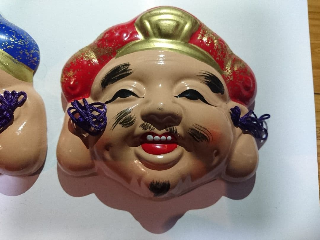 送料無料☆開運 福を呼ぶ！笑顔の大黒さまのお飾り二点セット