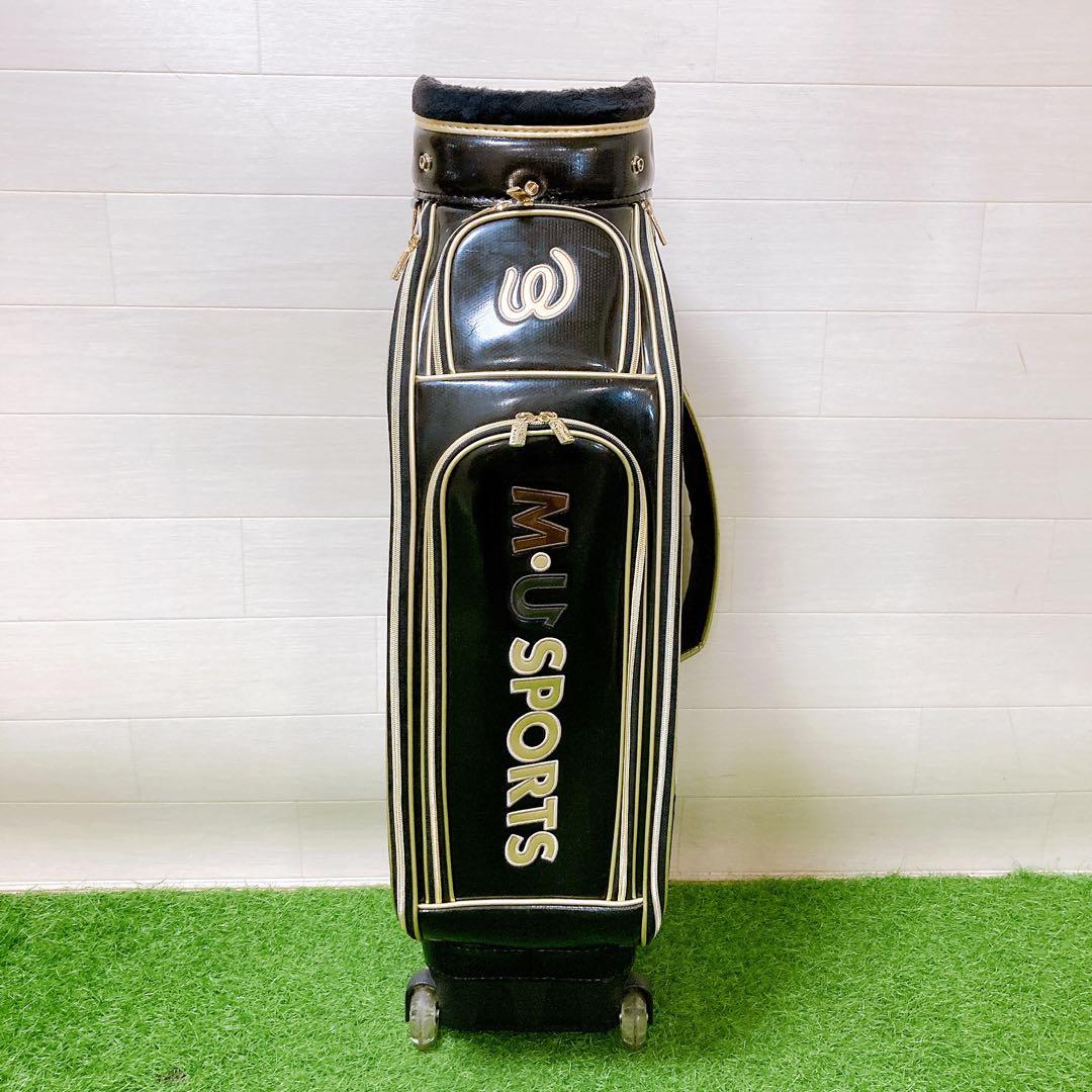 5.エムユースポーツ　ゴルフクラブケース　キャディーバッグ　2輪キャスター