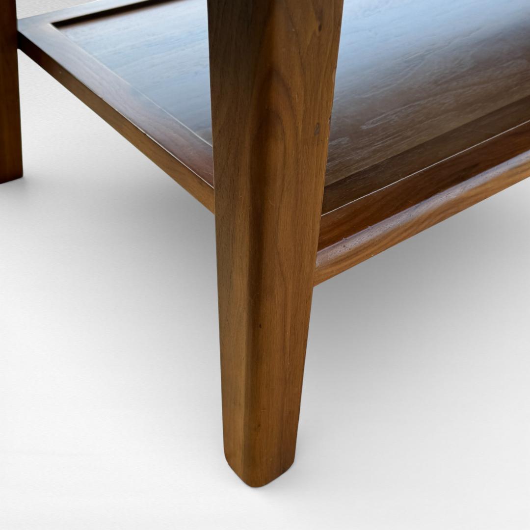 大川家具 無垢材 BRUNO ウォールナット センターテーブル115 引出し付