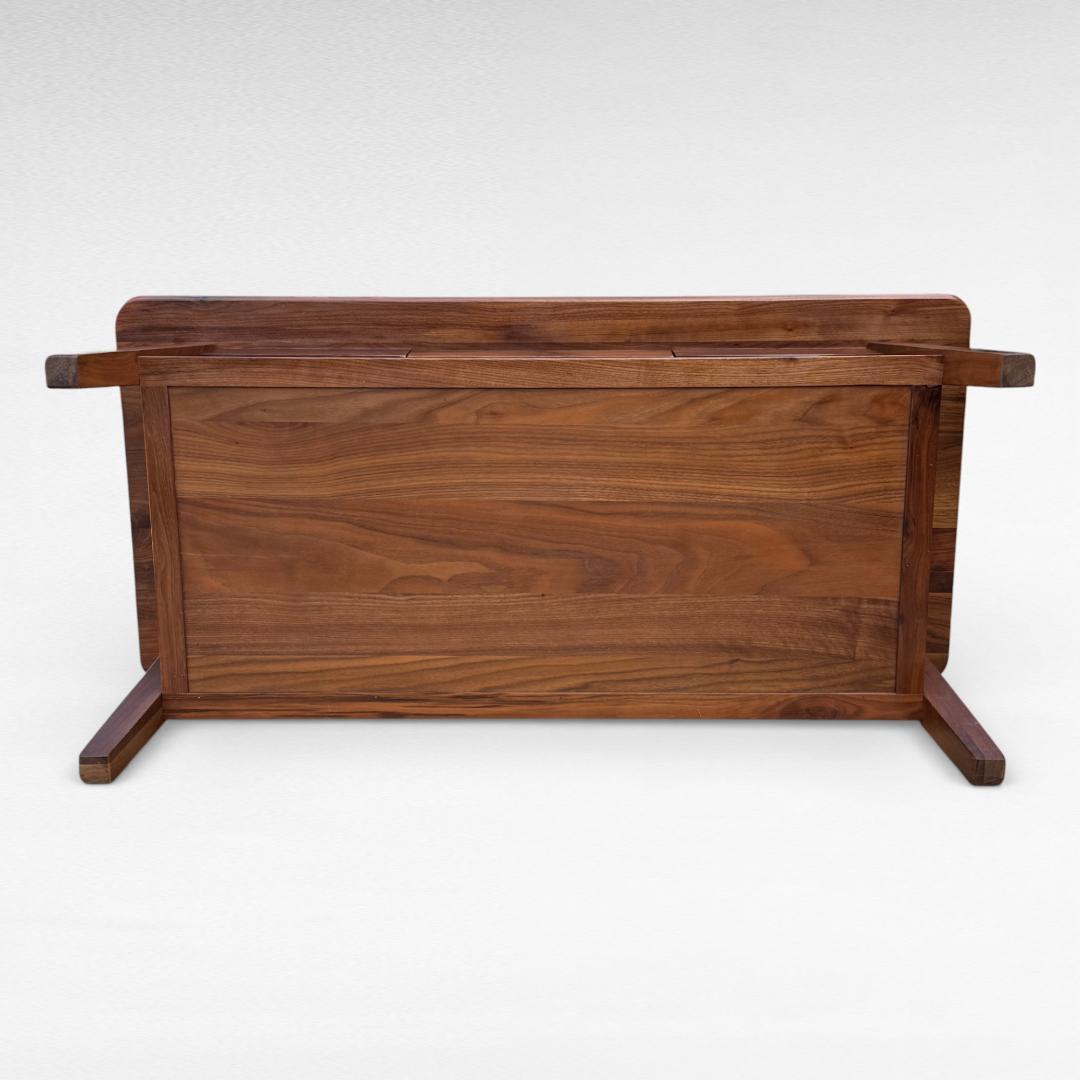 大川家具 無垢材 BRUNO ウォールナット センターテーブル115 引出し付