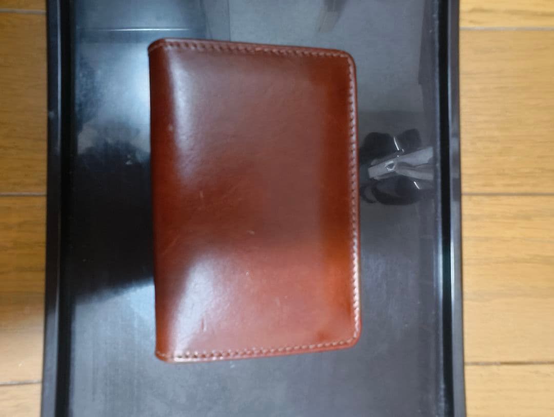 ホワイトハウスコックス ブラウンレザー名刺入れ エンブレム付き※値下げ交渉不可