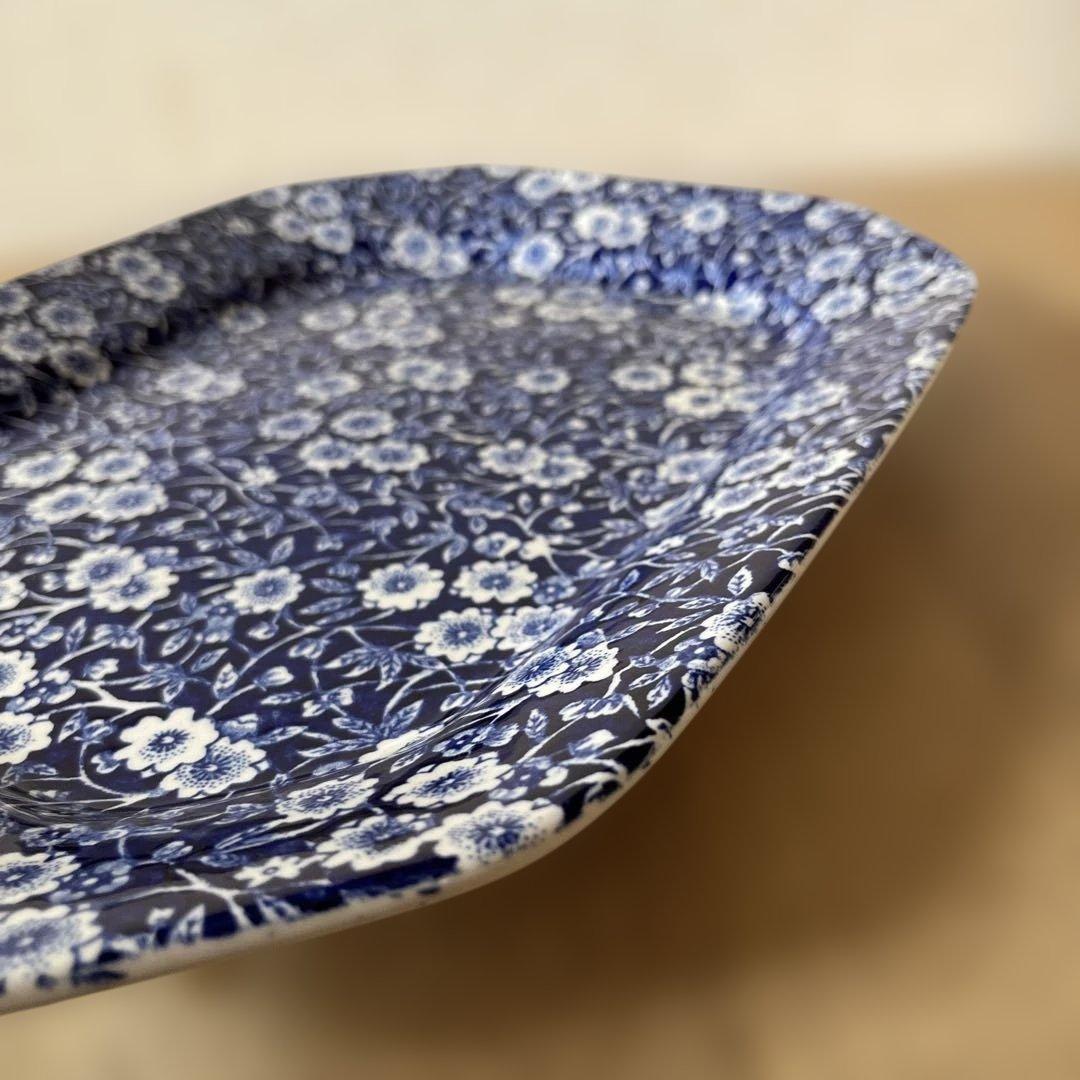 バーレイ社 ブルーキャリコ スクエアプレート