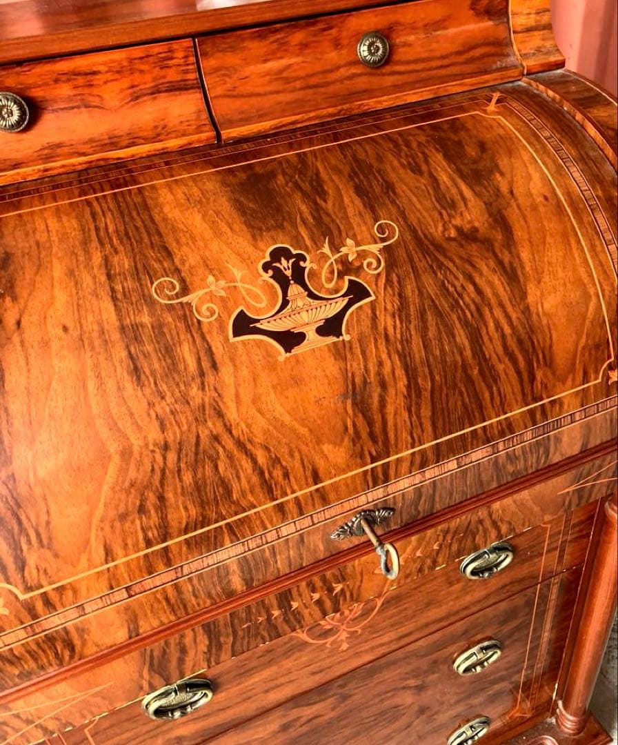 ヴィンテージ　ロールトップライティングビューロー