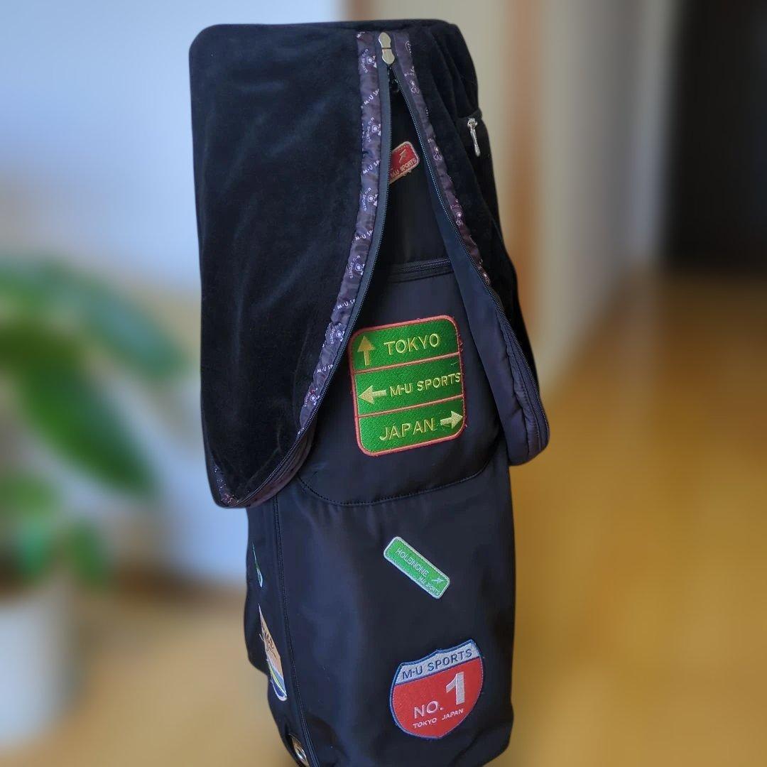 M-U SPORTS ブラックキャディバッグ