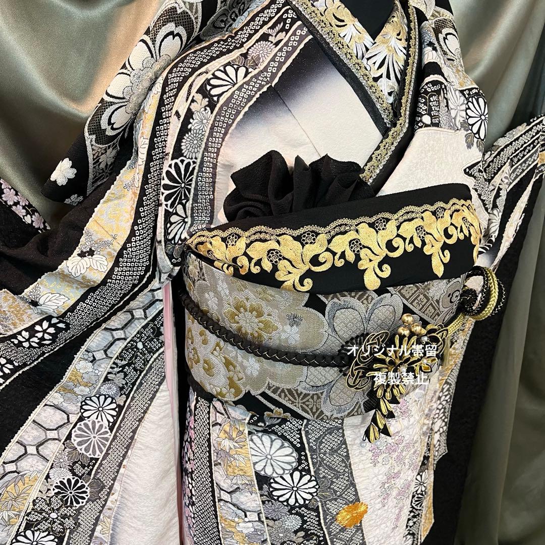 ◾️振袖フルセット■豪華絞り刺繍■熨斗■古典■成人式振り袖■振袖一式