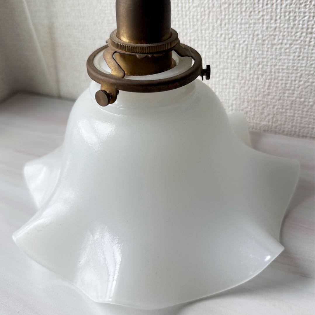 ウェーブシェード　ペンダントライト　アンティーク調