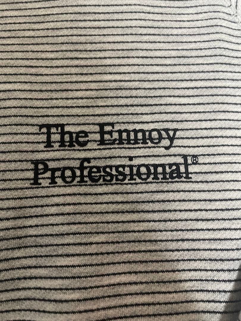 ENNOY BORDER CREW NECK SWEAT XLサイズ グレー
