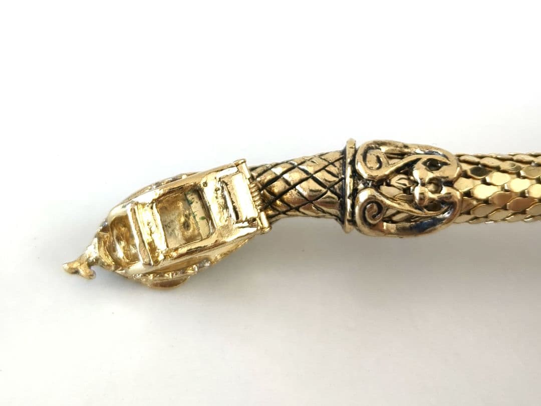 Whiting ＆ Davis *アンティーク　蛇ベルト*ゴールド