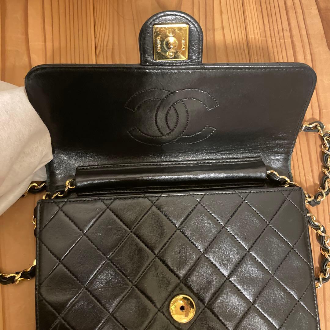 CHANEL ミニマトラッセ 正規店リペア済　ラムスキン ヴィンテージ