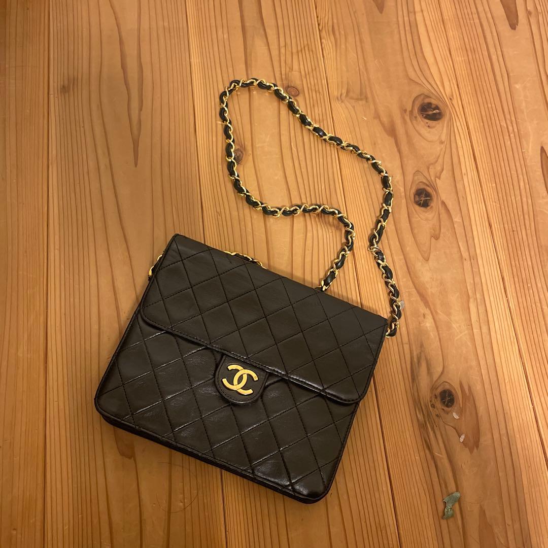 CHANEL ミニマトラッセ 正規店リペア済　ラムスキン ヴィンテージ