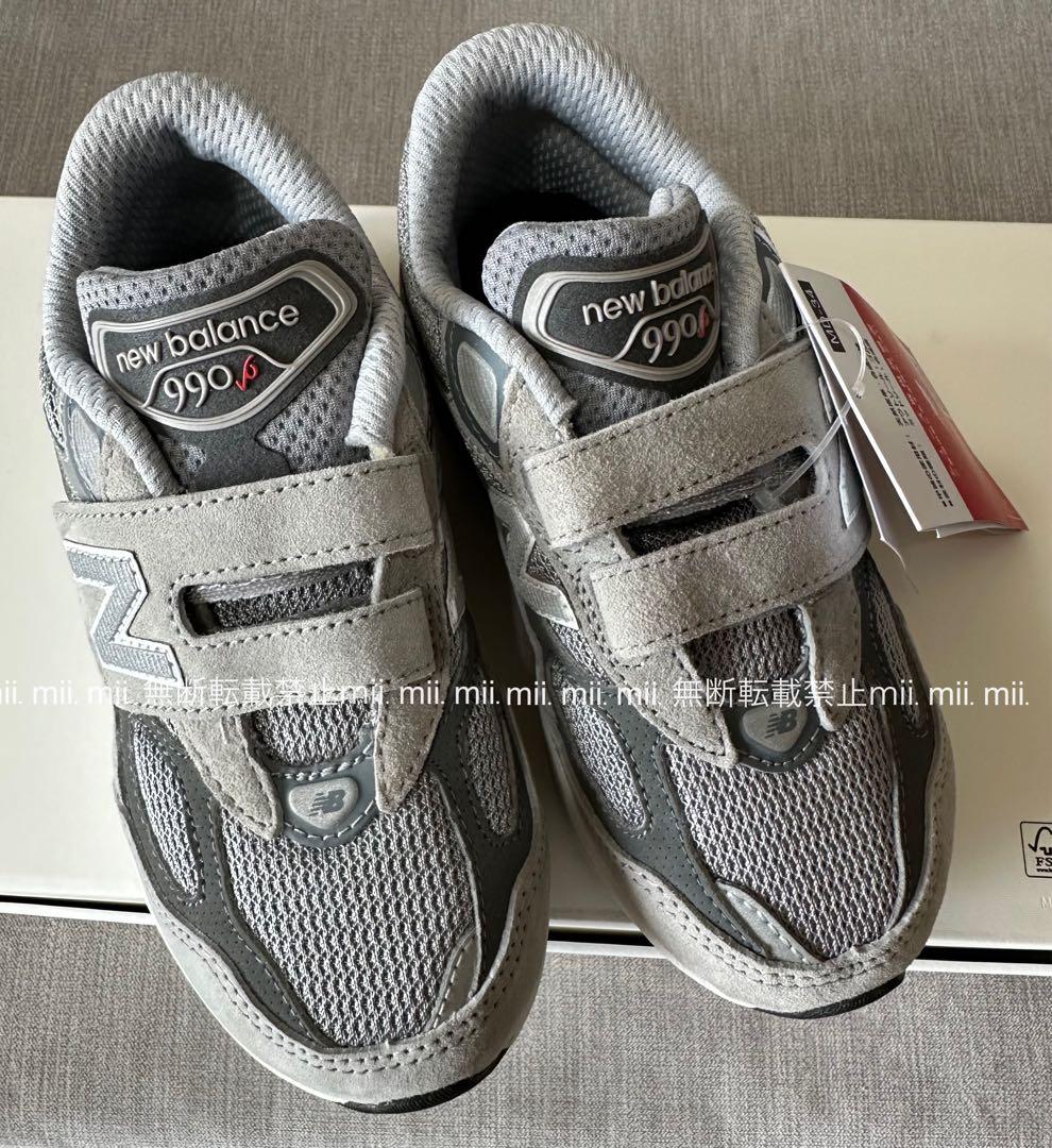 新品未使用 ニューバランス PV990GL6 キッズ18.5 グレー タグ付き