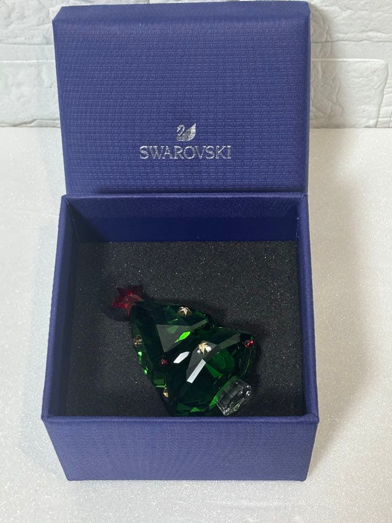 最安値 スワロフスキー クリスマスツリー グリーン おまけ くまさん付き