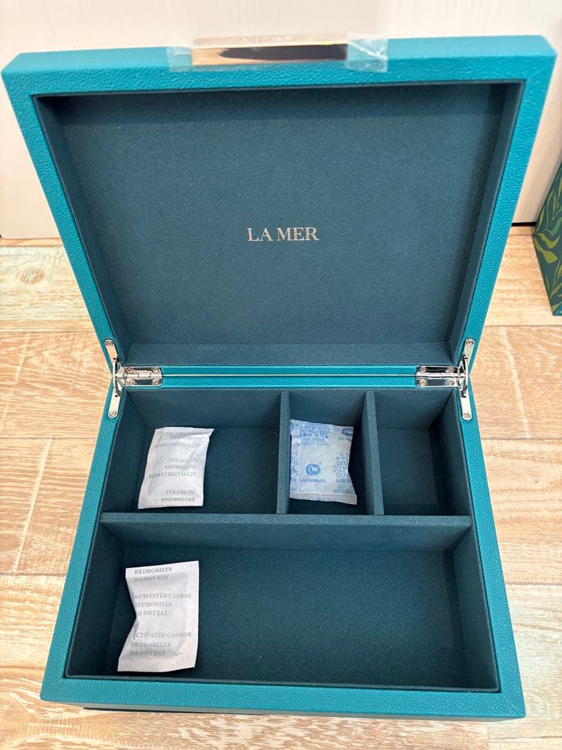 新品　箱シート付　LA MER ラ・メール 青 ジュエリーボックス　収納ボックス