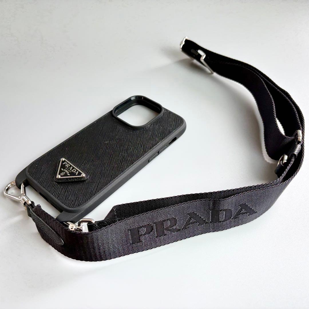 新品未使用 PRADA プラダ iPhoneケース スマホショルダー ストラップ