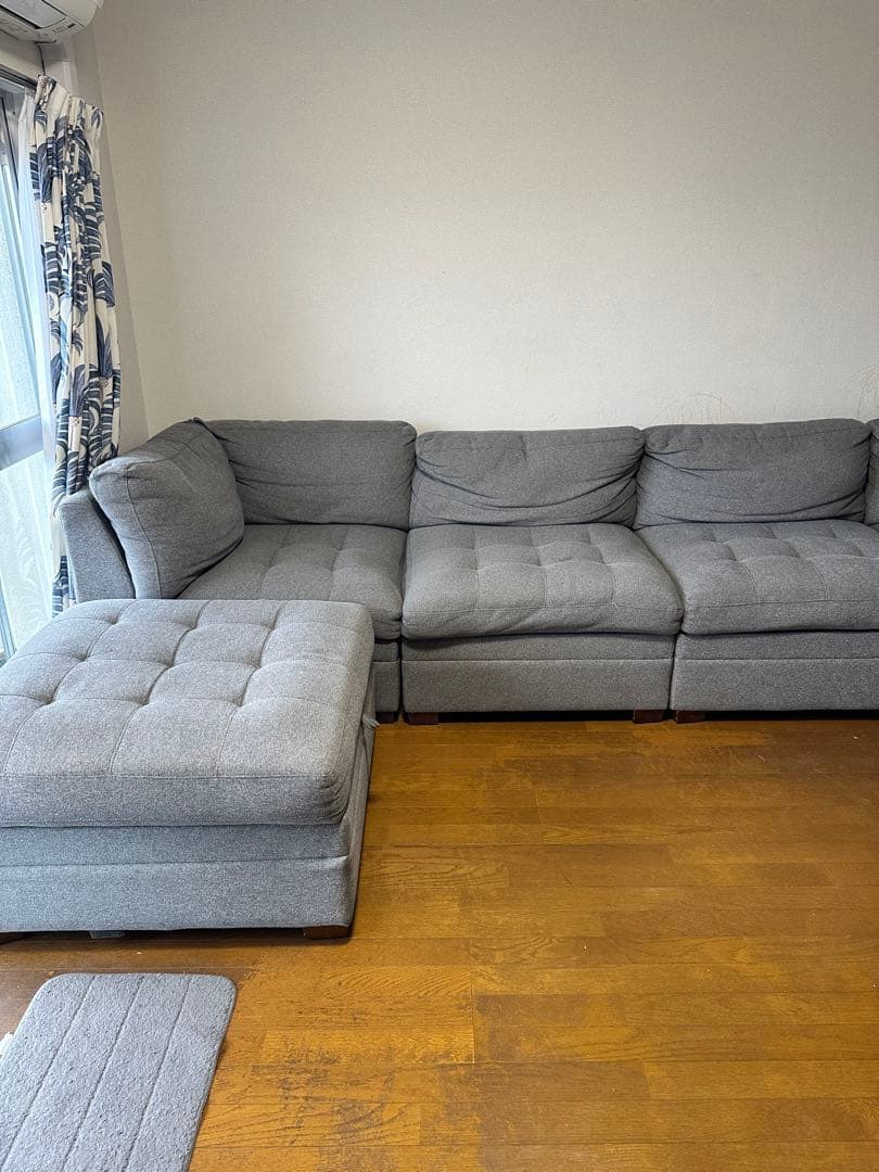 Thomasville 有効モジュラーソファ 6ピース グレー