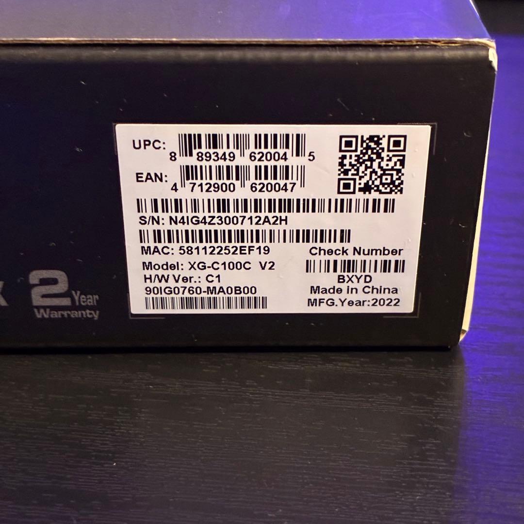 ASUS XG-C100C V2 10GBネットワークアダプター