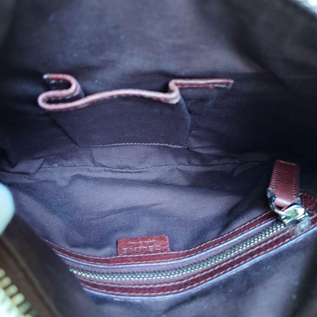 希少 セリーヌ 2way フィービー期 ショルダーバッグ ワンショル 茶 レザー