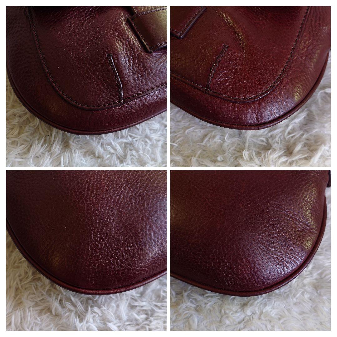 希少 セリーヌ 2way フィービー期 ショルダーバッグ ワンショル 茶 レザー